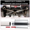 Soundforge 2.5'' Ultra Quiet Muffler Resonator 2.5 in,304s Exhaust Vibrant