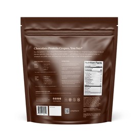 ProDough High Protein- Gluten Free French Crepe Mix, Low Carb, 8g of Protein per Serving, No Added Sugars, Keto Friendly, Makes 24 Crepes (Chocolate)