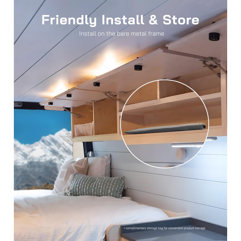 VANNCAMP Windshield Cover for Ram Promaster Van,2014-2026,Insulated Blackout Foldable Windshield