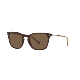 Vogue Eyewear Men's VO5431S Square Sunglasses, Dark Havana/Dark Brown, 52 mm