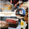 ROMANTICIST 8pcs Professional Griddle Accessories Kit - Heavy Duty Stainless