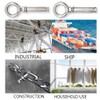 Hocansen 5Pcs Concrete Eye Bolt M8x80mm Expansion Eyebolt Eye Nut