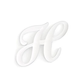 3PCS Bag Letter Charms Compatible with Bogg Bags，3.9 in Large Size Bag Insert Bag Accessories Decorative Charm Accessories for Customizing Your Beach bag(WHITE,H)