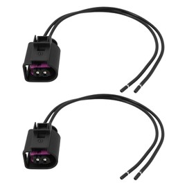 VGOL 2Pcs 2Pin Horn Connector Wire 20cm, 16Awg, 4D0971992, Compatible with VW, Compatible with Jetta