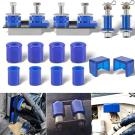 for Peterbilt 379 378 377 375 357 330 385 Engine Hood Hinge Pivot Mounting Bolt Kit & Truck Hood Bumper Poly & Hood Roller Bushings, 13-04154, 13-04164; 13-03593, 13-04391, 13-03510, 304005