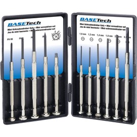 Basetech Electronics and precision mechanics, workshop assembly screwdriver, slotted, Phillips Phillips