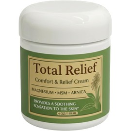 Total Relief Magnesium Cream for Comfort – Fast-Absorbing MSM & Arnica Cream for Healthy, Comfortable Nerves and Daily Comfort – 4 Fl Oz (Pack of 1)