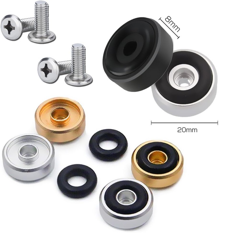 Audio Insulator Speaker Nothing Hauling Insulator Aluminum Circular Type Gold