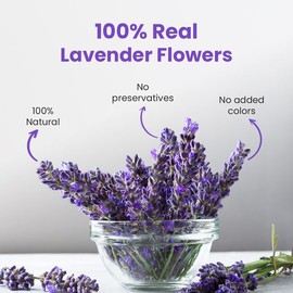 BLUE TEA - Lavender Flower Herbal Tea Loose Leaf- 1.05 Oz (30 Cups) | SOOTHING TEA | Herbal Tea- Flower Based - Vegan - GMO-free - Caffeine-free-Natural Ingredients | Recyclable Pet Jar Pack