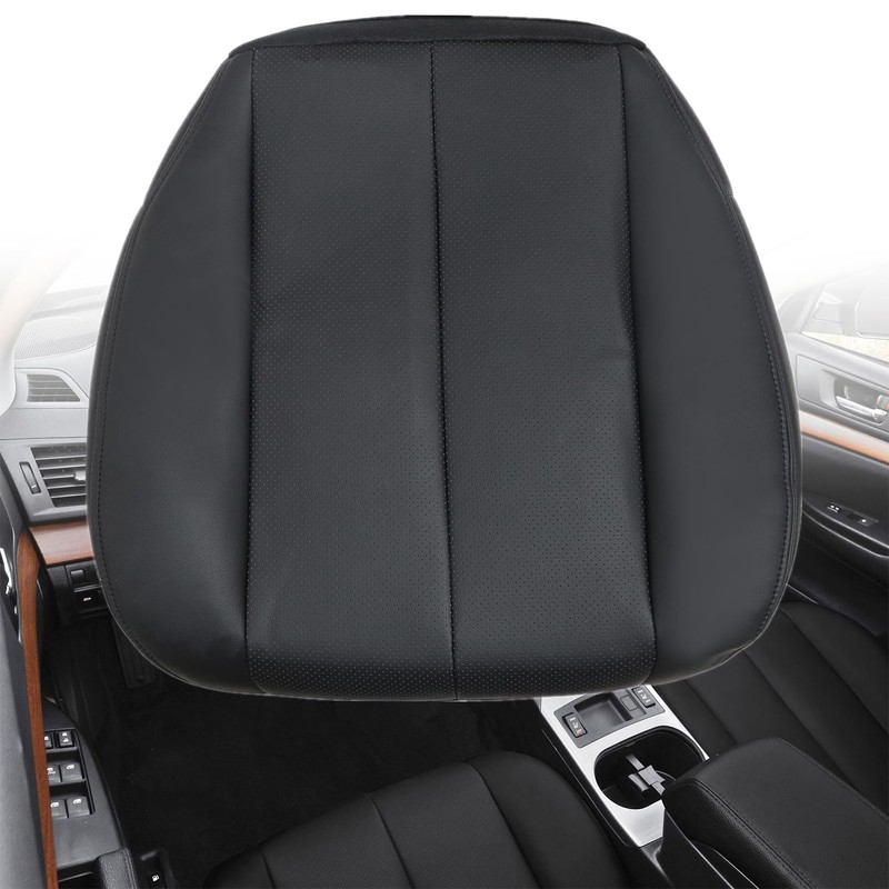 NLQR Front Driver Side Bottom Replacement Seat Cover Black Perforated