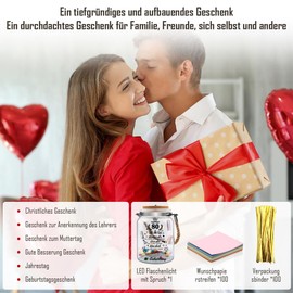 LED Bottle Light with Saying, 80th Birthday Gift for Women and Men, 80th Birthday Gift, Night Light Gifts Decoration, Gift Ideas for Birthday Table Decoration, LED Lighting Illuminated Decorative