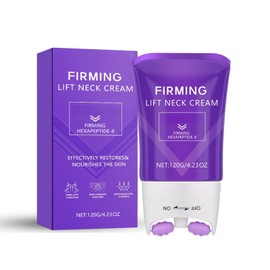 AH-8 Firming Neck Cream with Rollers – Collagen Cream for Skin Tightening, Neck and Cleavage Serum, Anti Aging NeckFirming Cream with Roller, Firming Cream for Loose Skin,All Skin Types