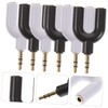 Gatuida 5sets u Shape 3.5mm Headphone Splitter 1 to 2