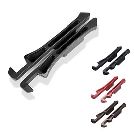 Universal Car Seat Gap Filler Plug Set with Storage Slot, Black (Mocha Brown Set)