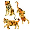 Tempaper Watercolor Tiger Peel and Stick Wall Decals, Orange &