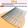 LWCUSNJ 9pcs Green Carbon Sharpening Stone Sticks Set, Green Silicon