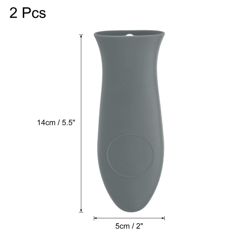 uxcell 2pcs Silicone Hot Handle Holders, Cast Iron Skillet Handle