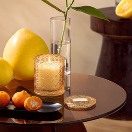 LA JOLIE MUSE Yuzu & Neroli Blossom Scented Candles, Citrus Candles for Home Scented, Natural Soy Wax Candle, Candles Gifts for Women, 6 oz 40 Hours Burn