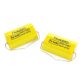 FX-AUDIO - 250V 10μF 106J Limited Edition Audio Polyester Film Capacitors for Tweeters and Networks