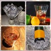 Heatunk 50-Piece Set of Clear Acrylic Fake Ice Cubes: 0.07in