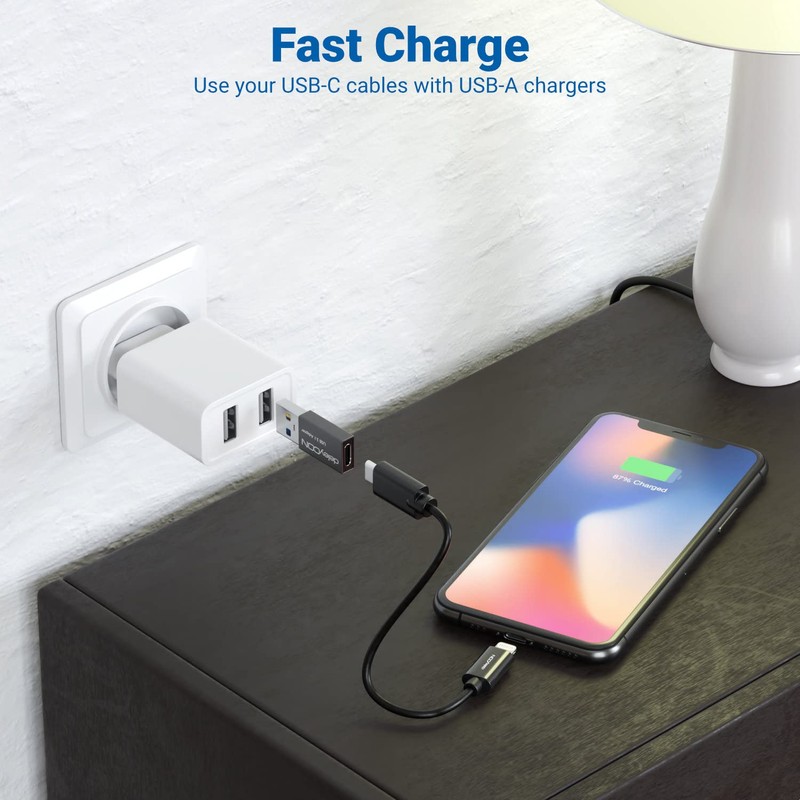 deleyCON USB C to USB Adapter [Pack of 3] C