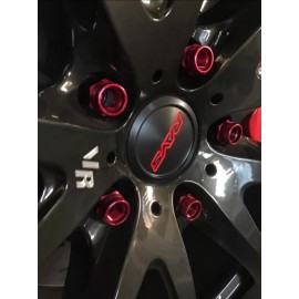 VMS RACING 20 BLACK VMS RACING 50MM 12X1.25 CNC ALUMINUM LIGHTWEIGHT WHEEL RIM LUG NUTS SET