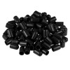 sourcing map 100pcs Rubber End Caps 10mm ID Vinyl Round