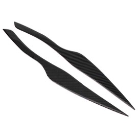 Pair Carbon Fiber Headlight Eyebrow Eyelid Cover for 3 Series E90 E91 2006‑2011