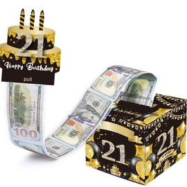 GEHENFRUCHT Money Gift, Happy Birthday Money Gifts Box Gift Box DIY Birthday Gift Packaging for Men, Women and Children