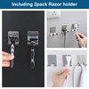 Diesisa Razor Holder for Shower + Adhesive Wall Hooks, Premium