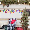 Whaline 130Pcs Christmas Reflective Car Magnets Set 64Pcs Colorful Bulb