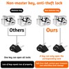 2 Pack Glass Cabinet Lock Single Glass Door Locks Display