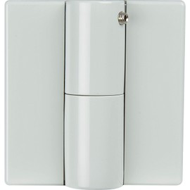 Hewi Screw-On Spring Strap Right - for Dull Doors - Hinge with Sheet Steel Insert, Steel Plastic Light Grey