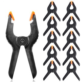 RabbitStorm Clip de Resorte de Nailon Resistente de 3,5" Para Carpintería, Fotografía, Decoración del Hogar, DIY Clips de Fondo de Pintura. (Paquete de 10)