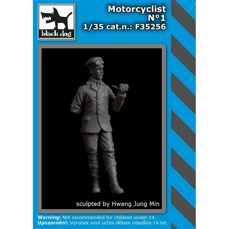 Blackdog 1/35 Motorcycle Rider No.1 Resin Kit HAUF35256