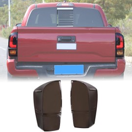 Car Tail Light Lamp Cover Compatible with Toyota Tacoma 2016-2023 Rear Taillight Guard Cover Bezels Reverse Tail Lamp Shell ShadeTintlight Lamp Trim Cover Rear Headlight Protection Cover Accessories