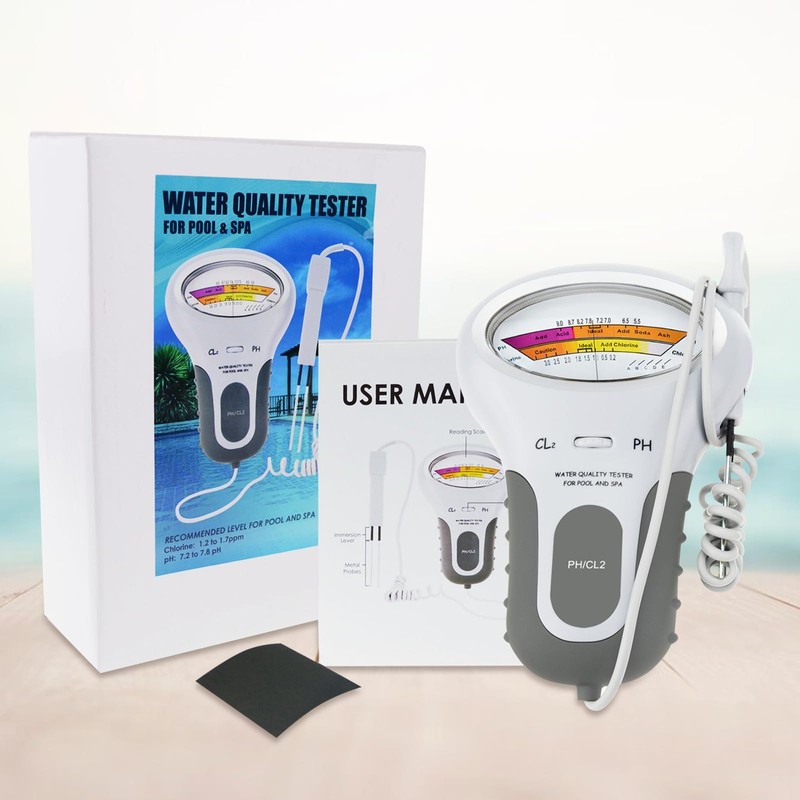 Portable Water Quality Analysis Chlorine & PH Meter Swimming Pool