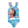 Girls Swimsuit with Fun Designs (2T) Rose