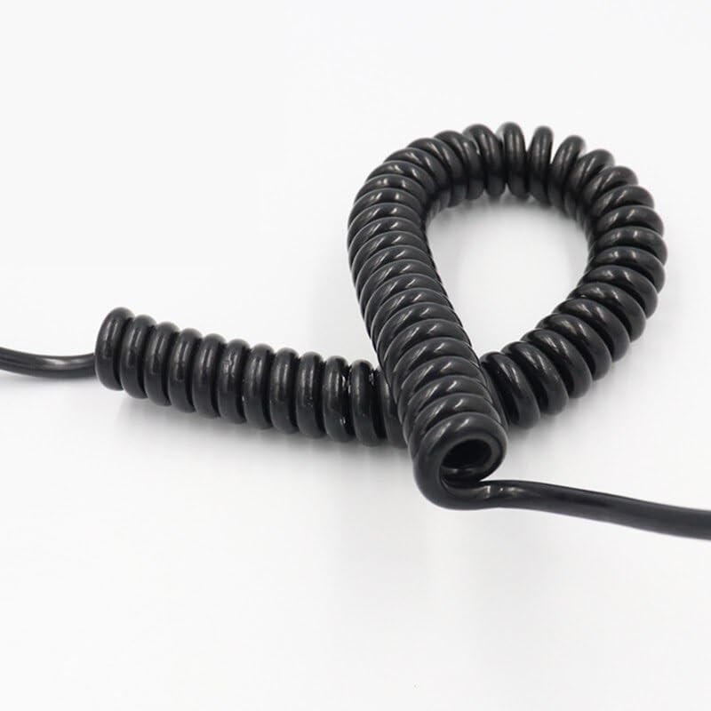 Spring Spiral 2-Core 22AWG Spring Spiral Cable, Stretch 1 Metre,