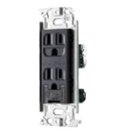 Panasonic WN1132HK Full Color Embedded Ground Double Outlet with Ground Terminal Gray