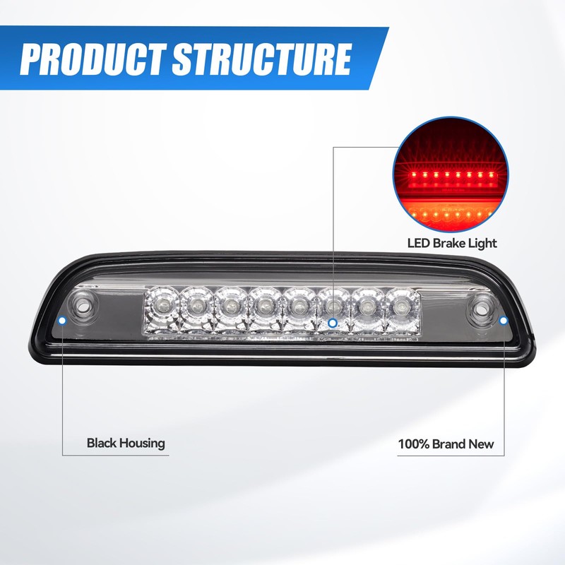 Third Brake Light with Strobe Flash for 1995-2015 Toyota Tacoma