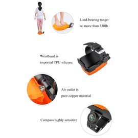 Anti Drowning Bracelet, Portable Wearable Inflatable Wristband, Emergency Float Rescue Device, Lifesaving Buoyancy Swim Bracelet for Kids Adults