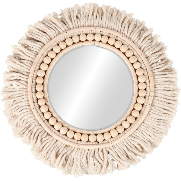 Primitives by Kathy Beaded Fringe Mirror