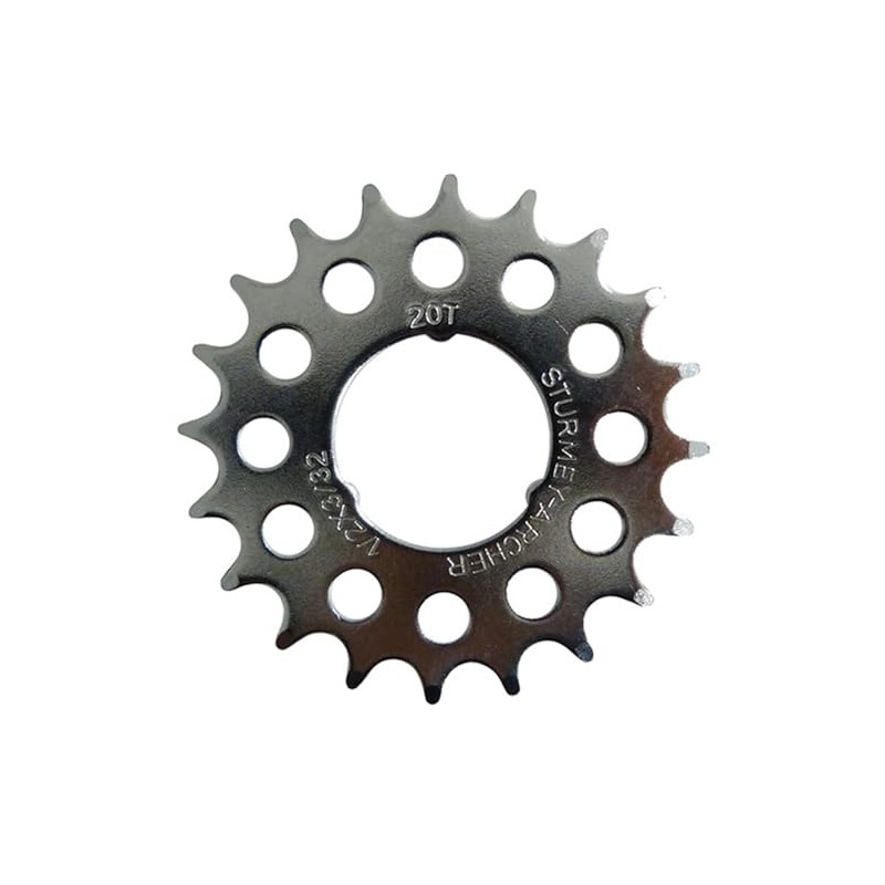 SunRace Steck-Ritzel flach (1/2×3/32') // 15/16/20/21/22 Zähne, Ausführung:verzinkt, Size:20 Zähne