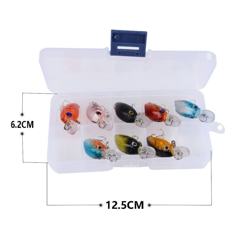 AIMALL 8X Fishing Lures Bream Bass Trout Redfin Perch Cod