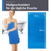 Lashuma Men's Bath Towel 70 x 140 cm Blue Capri