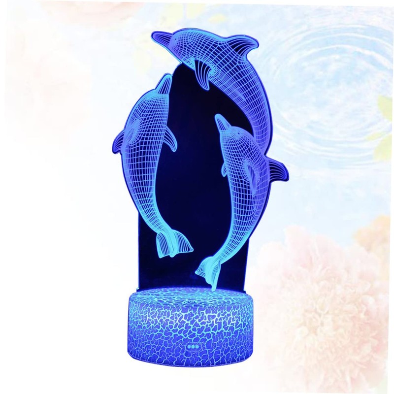 UKCOCO Led Bedside Night Light 3D Touch to Change Decorative