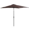 9'x7' Solar Powered Patio Umbrella with LED Lights