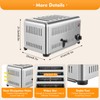 Commercial Pop-Up Electric Toaster 6 Slice Long Extra-Wide Slots with