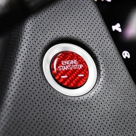 Carbon Fiber Car Engine Start Button Trim